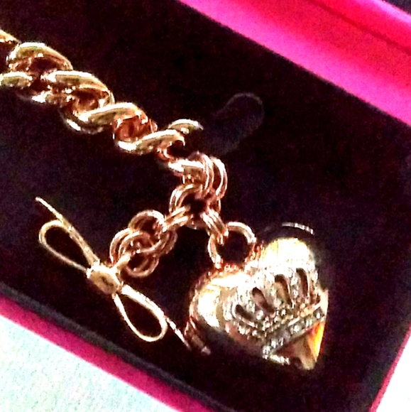 Juicy Couture Jewelry | Nwt Nib Juicycouture Rose Gold Heart Locket Toggle | Poshmark